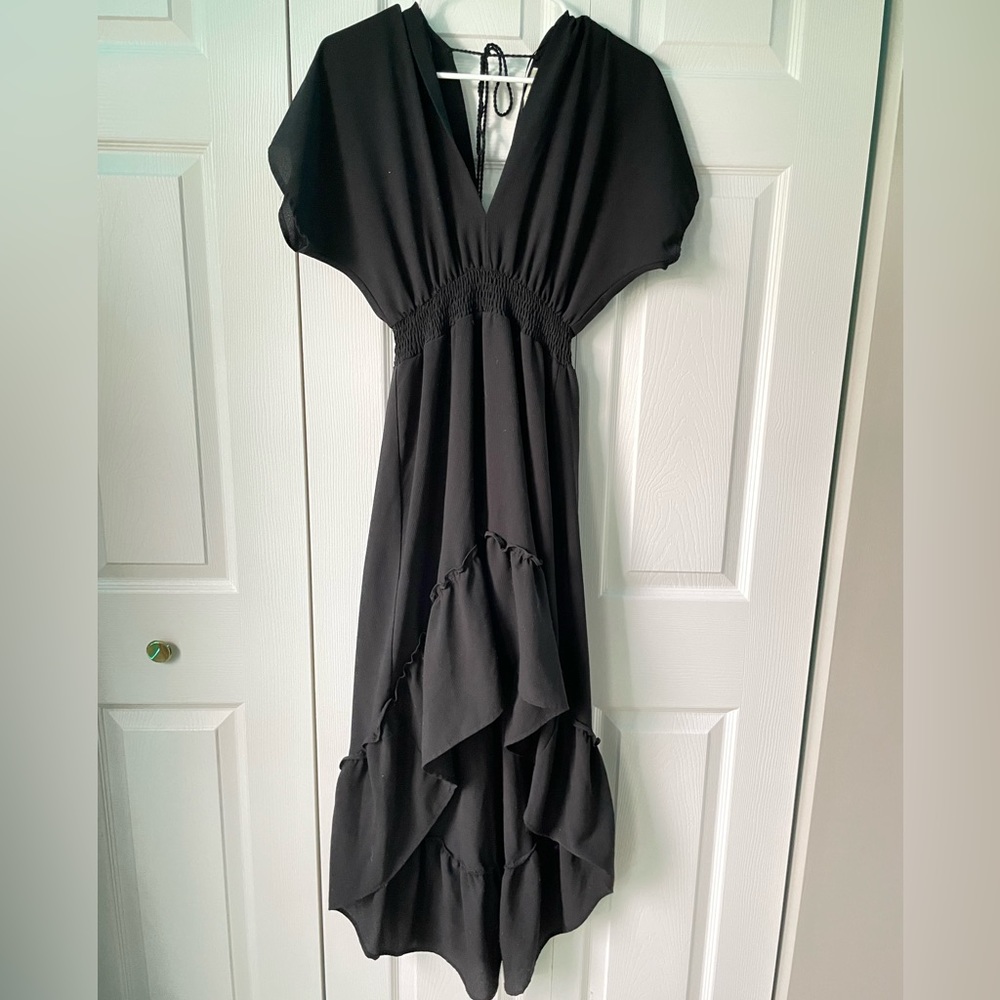 Flying tomato Black high low dress